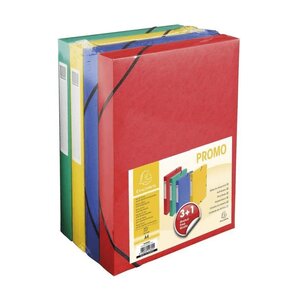 Exacompta boîte de classement pack promo 3+1  40 mm  couleur