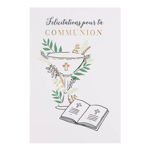 Carte Communion Félicitations - Draeger paris