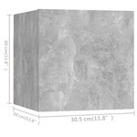 vidaXL Ensemble de meubles TV 5 Pièces Gris béton Bois d'ingénierie
