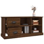 vidaXL Meuble TV chêne marron 102x35 5x47 5 cm bois d'ingénierie