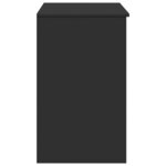 vidaXL Coiffeuse avec miroir noir 73x46 5x120 cm