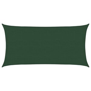 vidaXL Voile d'ombrage 160 g/m² Vert foncé 4x7 m PEHD