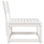 vidaXL Canapé de jardin blanc bois de pin massif