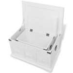vidaXL Ensemble de deux coffres de rangement Blanc