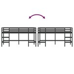 vidaXL Lit mezzanine enfants échelle 90x190 cm bois pin massif