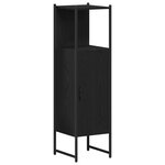 vidaXL Ensemble de meubles de salle de bain 4 pièces en bois d'ingénierie chêne noir
