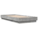 vidaXL Cadre de lit sans matelas avec lumières LED 100x200 cm