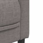 vidaXL Canapé à 3 places taupe tissu