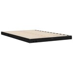 vidaXL Cadre de lit sans matelas noir 120x190 cm bois de pin massif
