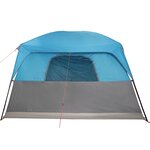 vidaXL Tente de cabine familiale 10 personnes bleu imperméable