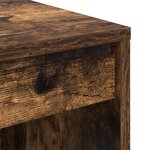 vidaXL Bureau avec rangement Chêne fumé Bois d'ingénierie