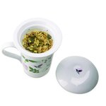 Tisanière fleurie - porcelaine - 250 ml