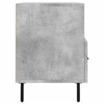 vidaXL Meuble TV Gris béton 80x36x50 cm Bois d'ingénierie