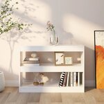 vidaXL Bibliothèque/Séparateur de pièce Blanc 100x30x72 cm