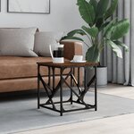 vidaXL Table basse chêne marron 45x45x47 5 cm bois d'ingénierie