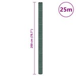 vidaXL Membrane anti-mauvaises herbes vert 2x25 m PP