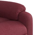 vidaXL Fauteuil de massage inclinable Rouge bordeaux Tissu