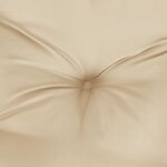 vidaXL Coussins de chaise à dossier bas lot de 6 beige tissu oxford