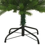 vidaXL Sapin de Noël artificiel mince avec support 210 cm PE