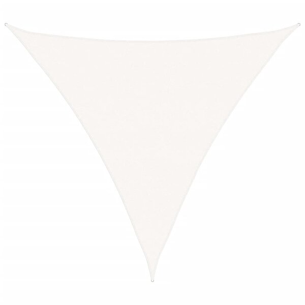 vidaXL Voile d'ombrage PEHD Triangulaire 5 x 5 x 5 m Blanc