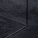 vidaXL Tapis OVIEDO à poils courts noir 160x160 cm