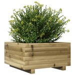 vidaXL Jardinière 50x50x26 5 cm bois de pin imprégné