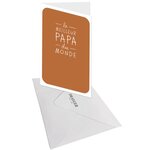 Carte Fête Des Pères - Meilleur Papa Du Monde - Draeger paris