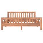 vidaXL Cadre de lit Bois de teck massif 160x200 cm