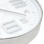 vidaXL Horloge murale 30 cm Argenté