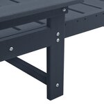 vidaXL Chaises Longues 2 Pièces Bleu Marine 162x53x98 5 cm HDPE