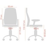 Fauteuil de bureau TAURI Noir WAYTEX