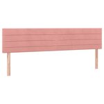 vidaXL Sommier à lattes de lit avec matelas rose 120x190 cm velours
