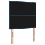 vidaXL Tête de Lit LED Design Lignes Bleues 90 cm Tissu