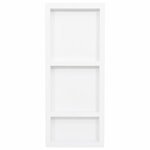 vidaXL Niche de douche avec 3 compartiments Blanc mat 41x99x9 cm
