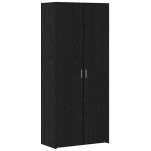 vidaXL Buffet haut Chêne noir 40x42.5x185 cm Bois
