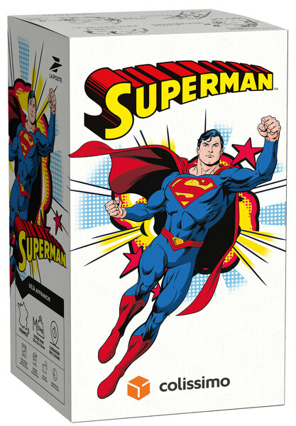 Colissimo Prêt-à-Envoyer France - Boîte double usage de taille M - 3 kg - Superman