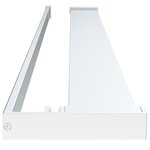 vidaXL Paroi de douche et étagère Chrome 100x195cm Verre ESG&Aluminium