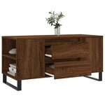 vidaXL Table basse chêne marron 102x44 5x50 cm bois d'ingénierie