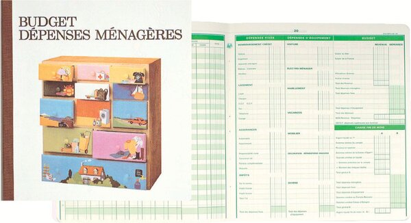 budget dépense ménagère 27x25cm 56p EXACOMPTA