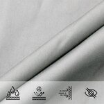 vidaXL Voile d'ombrage gris clair 7x5x5 m 100  polyester oxford