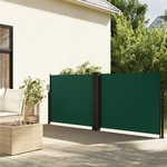 vidaXL Auvent latéral rétractable vert foncé 120x600 cm