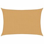 vidaXL Voile d'ombrage 160 g/m² rectangulaire sable 2x2 5 m PEHD