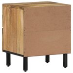 vidaXL Tables de chevet 2 Pièces 40x33x46 cm Bois de manguier solide