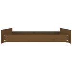 vidaXL Tiroirs de lit 2 Pièces Marron miel Bois de pin massif