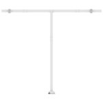 vidaXL Auvent manuel rétractable avec LED 300x250 cm Orange et marron