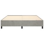 vidaXL Cadre de lit Gris clair 160x200 cm Velours
