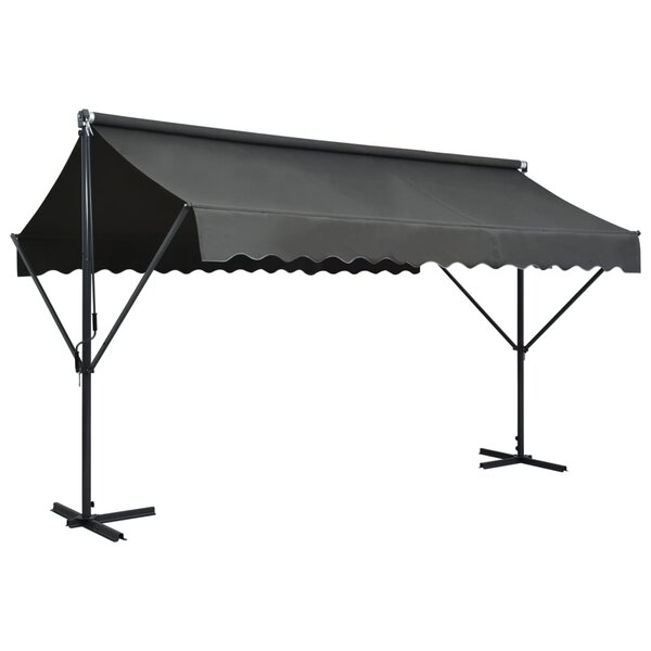 vidaXL Auvent sur pied 400 x 300 cm Anthracite