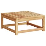 vidaXL Salon de jardin avec coussins 9 Pièces bois massif d'acacia