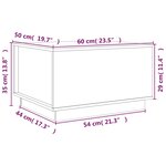 vidaXL Table basse Marron miel 60x50x35 cm Bois massif de pin