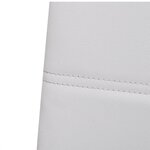 vidaXL Chaises à manger cantilever lot de 4 blanc similicuir